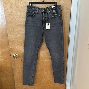 Levi's Gray Straight Leg Jeans Contemporary Style